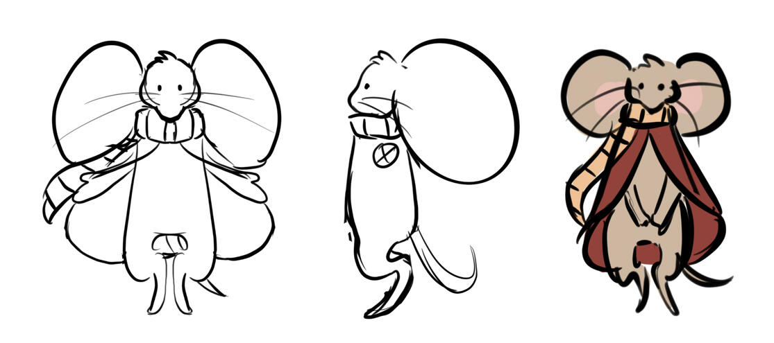 Rafael the rat concept art, 2023